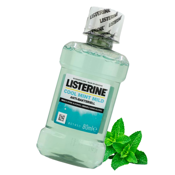 Listerine Cool Mint Mild płyn do płukania jamy ustnej 80 ml