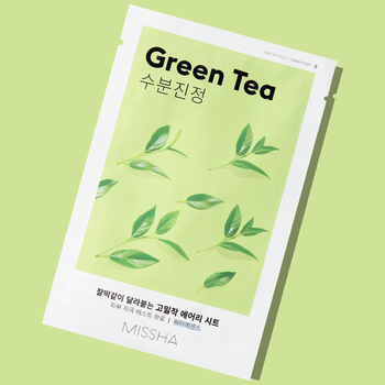 Missha Green Tea maseczka w płacie z ekstraktem herbaty zielonej 19 g