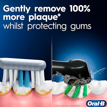 Oral-B szczoteczka elektryczna do zębów Pro 1 Cross Action Black 3 tryby