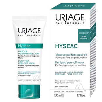Maska do twarzy pilingująca Uriage Hyseac Purifying złuszczająca 50 ml