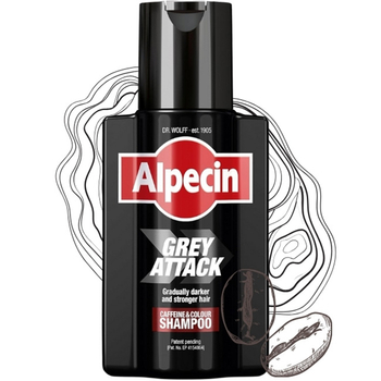 Szampon męski kofeina Alpecin Grey Attack przeciw siwieniu włosów 200ml