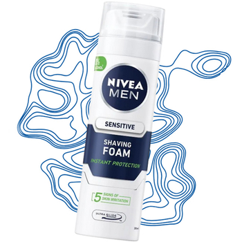 Pianka do golenia Nivea Men Sensitve łagodząca dla skóry wrażliwej 200 ml