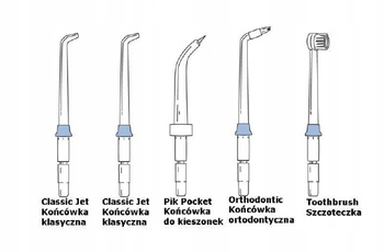 ProZone D6 White irygator do zębów + 5 końcówek