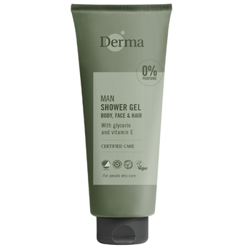 Derma Man bezzapachowy żel do mycia twarzy, ciała i włosów 350 ml