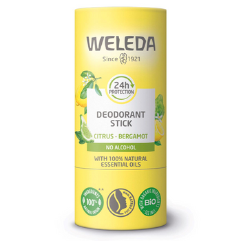 Dezodorant w sztyfcie dla skóry wrażliwej Weleda Cytryna i Bergamotka 50 g