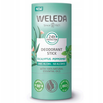 Dezodorant w sztyfcie dla skóry wrażliwej Weleda Eukaliptus i Mięta 50 g