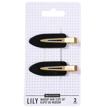 Klipsy do włosów Sister Young Black 2 szt