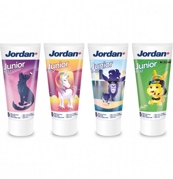 Pasta do zębów dla dzieci 6-12 lat Jordan Junior owocowy smak 50 ml