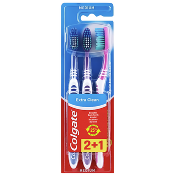 Szczoteczka do zębów Colgate Extra Clean Medium 3 szt