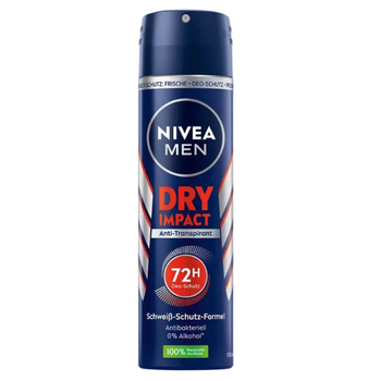 Nivea Men Dry Impact antyperspirant w sprayu męski 72H 150 ml