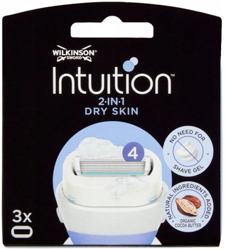 3x Wkłady WILKINSON Intuition Dry skin