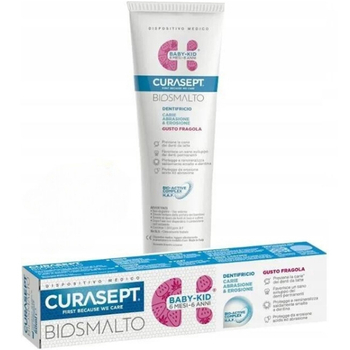 Curasept Biosmalto pasta do zębów dla dzieci z truskawką z fluorem 50 ml