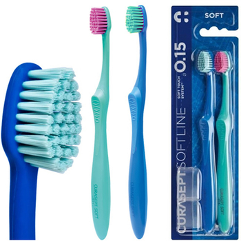Curasept SOFT 015 szczoteczki do zębów miękkie Duopack 2 szt