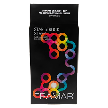 Framar Star Struck Silver folia aluminiowa w paskach 12,7 x 30,5 cm 500 szt
