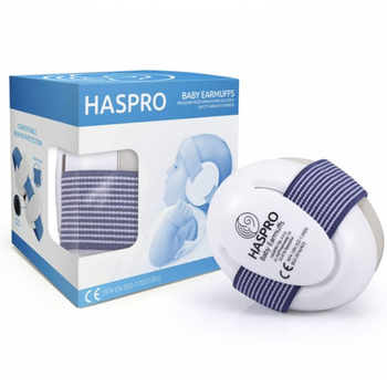 Nauszniki ochronne dla dzieci Haspro Baby Earmuffs niebieskie