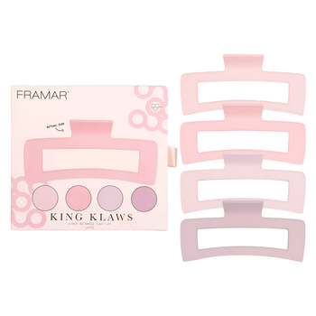 Framar King Klaws Large klamry do włosów Blush 4 szt