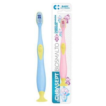 Curasept Biosmalto Baby szczoteczka do zębów dla dzeci w wieku 0-3 lat