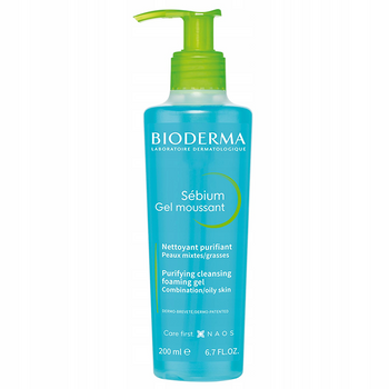Bioderma Sebium żel do mycia twarzy oczyszczający do cery tłustej 200 ml