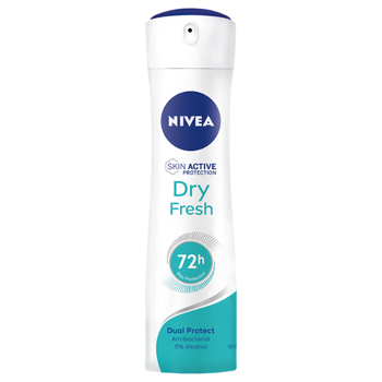 Nivea Dry Fresh antyperspirant w sprayu 72H 0% alkoholu etylowego 150 ml