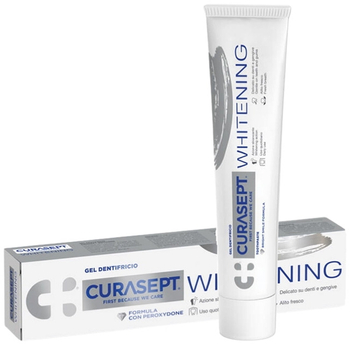 Curasept Whitening wybielająca pasta z nadtlenkiem wodoru i PVP 75 ml
