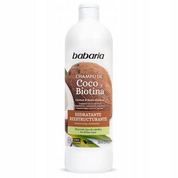 Szampon kokosowy Babaria Coconut z Biotyną regeneracja i nawilżenie 700 ml