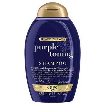 OGX Purple Toning Blonde Enhance szampon do włosów wzmacniający 385 ml