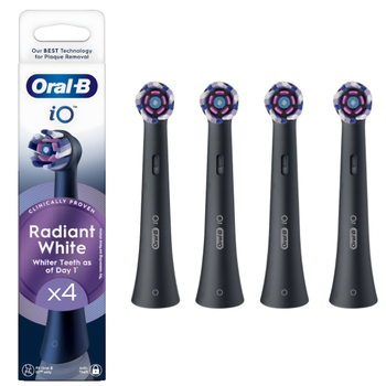 Oral-B iO Radiant White Black końcówki 4 szt