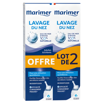 Marimer spray do codziennej higieny nosa na bazie wody morskiej 2x100 ml