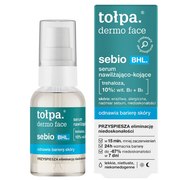 Tołpa Sebio BHL serum nawilżająco-kojące do twarzy 10% wit B3 + B5 30 ml