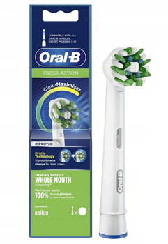 Oral-B EB50RB Cross Action White końcówka do szczoteczki 1 szt