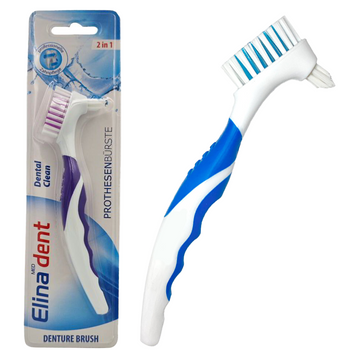 Elina Dental szczoteczka do czyszczenia protez higiena jamy ustnej Średnia