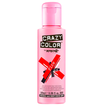 Crazy Color półtrwały krem koloryzujący do włosów Fire 56 100 ml