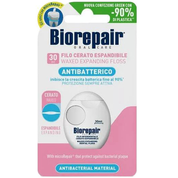 Biorepair Antibatterico nić dentystyczna woskowana miętowa 30 m