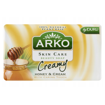 Arko Skin Care Beauty Soap Creamy Honey & Cream mydło w kostce 90 g