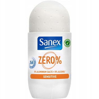 Sanex Zero Sensitive antyperspirant w kulce 0% Alkoholu 50 ml