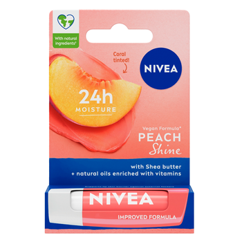 Pomadka ochronna do ust Nivea Peach Shine 24H Moisture 4,8 g