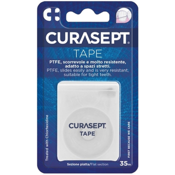 Curasept PTFE nić płaska pokryta teflonem 35 m