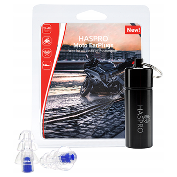 Zatyczki do uszu dla motocyklistów Haspro Moto EarPlugs