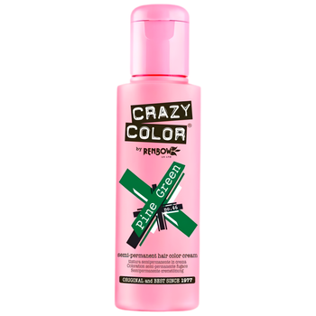 Crazy Color półtrwały krem koloryzujący do włosów Pine Green 46 100 ml