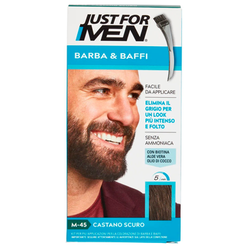 Odsiwiacz do brody Just For Men Barba & Baffi M-45 Castano Scuro