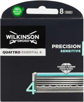 8x Wkłady WILKINSON Quattro Essential Precision Sensitive Titanium
