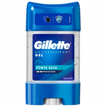 Antyperspirant w żelu Gillette Power Rush 48H 70 ml