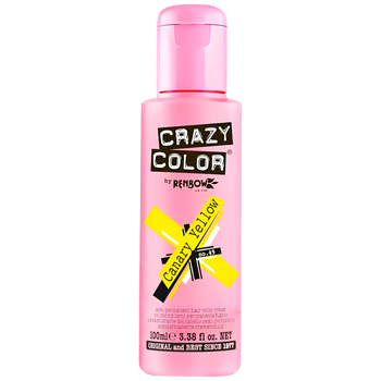 Crazy Color półtrwały krem koloryzujący do włosów Canary Yellow 49 100 ml