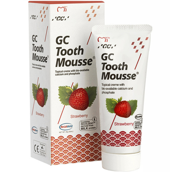 GC Tooth Mousse Płynne Szkliwo pasta bez fluoru Truskawka 35 ml