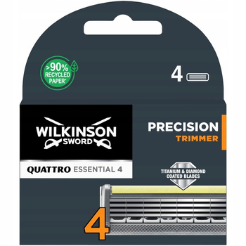 4x Wkłady WILKINSON Quattro Essential 4 Precision Trimmer