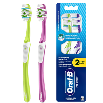 Oral-B Pro-Clean szczoteczka do zębów Średnia 2 szt