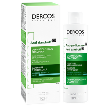Vichy Dercos szampon zwalczający łupież do włosów tłustych 200 ml