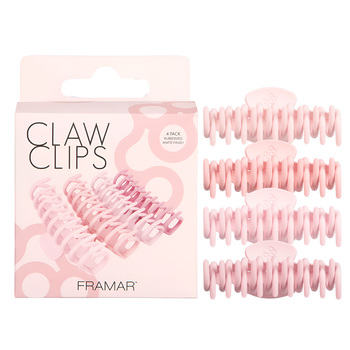 Framar Claw Clips klamry do włosów Blush Toned 4 szt