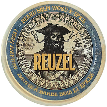 Odżywczy balsam do brody Reuzel Beard Balm Wood&Spice z masłem Shea 35 g