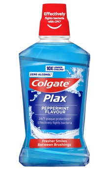 Colgate Plax Peppermint Flavour płyn do płukania bez alkoholu 500 ml